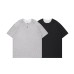 Fake two Henry collar loose short sleeves
