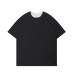 Fake two Henry collar loose short sleeves