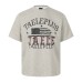 Flag letter printed short sleeved shirt