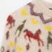 Jacquard knitted cardigan sweater jacket