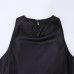 Vertical silk satin texture tassel long top