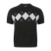 Short slim fit knitted half sleeve T
