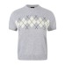 Short slim fit knitted half sleeve T