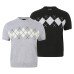 Short slim fit knitted half sleeve T