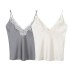 Versatile lace patchwork camisole women's clothing