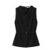 Sleeveless top with waistband
