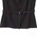 Sleeveless top with waistband