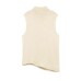 Asymmetric sleeveless knitted vest Asymmetric sleeveless knitted vest
