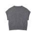 Gentle round neck lined button knit vest Gentle round neck lined button knit vest