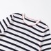 Color blocking round neck short sleeved knitted spring