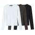Round neck slim fit long sleeved inner T-shirt top