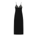 Sexy velvet shoulder strap dress