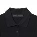 Sleeveless solid color lapel knitted patchwork A-line vest dress