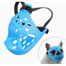 Humble Dog Soft Rubber Short-Muzzle Dog Muzzle for Bull Terrier, English Bulldog, French Bulldog, Pug - Prevents Biting and Eating Randomly