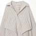 Striped Bat Sleeve Loose Shirt