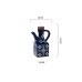 Ceramic Oil & Vinegar Cruet Set with Cork Stoppers – Kitchen Seasoning Bottles