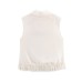 Commuter style design with tassel embellishment shoulder pad top