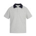 Color blocking lapel loose lapel short sleeved shirt