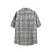 Pattern pocket loose short sleeved shirt Pattern pocket loose short sleeved shirt