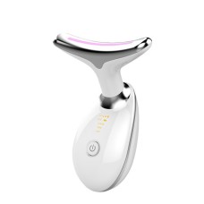 Neck Massager Beauty Device with 7-Color Light Therapy for Neck Wrinkle Care