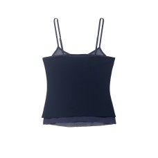 Versatile patchwork silk mesh camisole top Versatile patchwork silk mesh camisole top