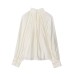 Solid color women's pleated top