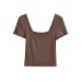 U-neck top for women