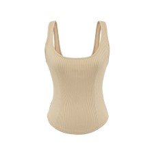 Round neck off shoulder top