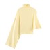 Casual solid color hanging asymmetrical top