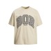 Thousand Bird Plaque Embroidered Letter Short Sleeve