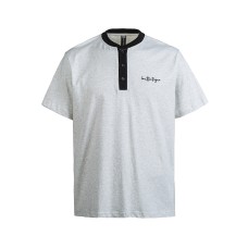 Slogan Embroidery Loose Men's and Women's Short Sleeves T