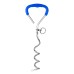 Outdoor Pet Supplies Dog Stake Chrome Plated Spiral Ground Anchor Dog Tether Factory Direct Stock