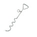 Outdoor Pet Supplies Dog Stake Chrome Plated Spiral Ground Anchor Dog Tether Factory Direct Stock