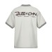Splicing letter print loose men's and women's short sleeves
