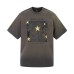Vintage gradient portrait print loose men's and women's short sleeves