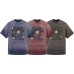 Vintage gradient portrait print loose men's and women's short sleeves