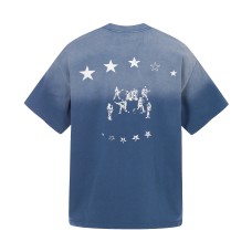 Star Gradient Vintage Loose Men's and Women's Short Sleeves