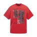 Washed and worn abstract patterns loose men's and women's short sleeves