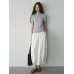 Fashion Striped Beaded Knit Top with Round Neck and Short Sleeve for Women, Casual Summer Wear