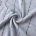 Fashion Striped Beaded Knit Top with Round Neck and Short Sleeve for Women, Casual Summer Wear