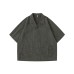 Cuban collar short sleeved loose fit