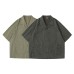 Cuban collar short sleeved loose fit