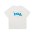 Gradient letter loose men's and women's short sleeves