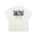 Pattern printed round neck loose fitting men's and women's short sleeves