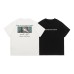Pattern printed round neck loose fitting men's and women's short sleeves