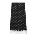 Versatile polka dot spliced straight tube skirt