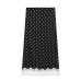 Versatile polka dot spliced straight tube skirt