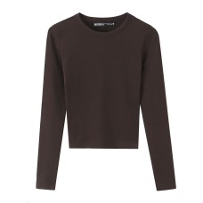Casual slim fit and slimming long sleeved T-shirt