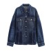 Versatile washed denim jacket