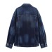 Versatile washed denim jacket